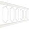 Ekena Millwork 94 1/2"L (Adjustable 40"H to 44"H) Ashford Scalloped Panel Traditional Wainscot Paneling Kit WPKUSC011P040 - alternate 2